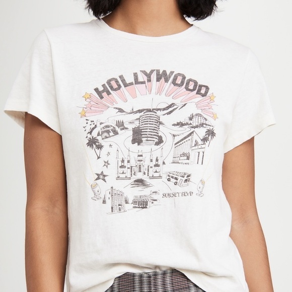 Re/Done Hanes "Hollywood" Tee. Sold out Size XS - Picture 6 of 8